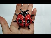 Beads - How to make keychains: ladybug 1/2 (bọ rùa) - YouTube