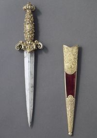 Dagger of the Grand Masters of the Order of Malta   Dated: mid-16th century Culture: southern Germany  Photo copyright: © R.M.N./J.G. Berizzi  Source: © Louvre Museum