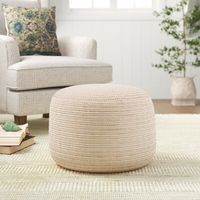 Update your home with this versatile casual ottoman. Made to withstand both indoor and outdoor conditions. Perfect for décor or functional use.