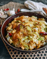 Cabbage and Glass Noodle Stir-Fry - The Woks of Life