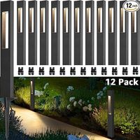 SUNVIE LED Low Voltage Landscape Lights 3W Pathway Lights Low Voltage 12-24V Landscape Path Lights 3000K CRI 90+ Aluminum Waterproof Pathway Lighting for Walkway Garden Yard ETL Listed Cord, 12 Pack - Amazon.com