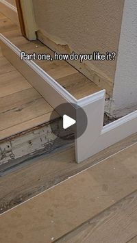 Evgenii Sysoev on Instagram: "In the next part, you'll understand why I did that.  I decided to specify the degree of the angle, is it useful for you?   made by me at  @deluxeflooring_   #howto  #how  #homeimprovement  #baseboards  #cleancut  #stair  #carpenter  #install  #workinprogress"