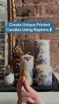 Love the look of pretty printed candles? Follow along as Candace shares how you can use napkins and a clothing iron to easily DIY printed napkin pillar candles with whatever print or theme you wish. Plus, these DIY printed candles make great handmade gifts for Mother’s Day! Tap the link in our bio for detailed step-by-step directions for this simple project. 🕯️ #TheSpruce #diycrafts  #homedecor #handmadegifts #candlemaking #prettycandles #whimsicaldecorideas #aestheticdecorideas