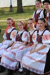 Slovak costume, Area of town Dubnica nad Váhom, Považie region, Western Slovakia