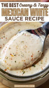 Take your taste buds on a journey to Mexico with our authentic Mexican white sauce recipe! Made with a blend of mayo, Greek yogurt, and spices, this zesty sauce is perfect for adding a kick to your favorite dishes. Whether you're serving it with tacos, burritos, or as a dressing for salads, this sauce is sure to impress. Spice up your meals and bring the flavors of Mexico to your table tonight!  #ZestySauce #AuthenticRecipe #MexicanFlavors