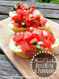 Copycat Olive Garden Bruschetta al Pomodoro Recipe