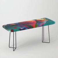 Park it in style on this incredibly versatile bench, upholstered with vegan leather featuring all the designs you love. The perfect indoor bench, it will give any space an instant upgrade. Dress it with plush blankets or throw pillows to keep it elegant, but super cush
#bench #colorful #zappwaits