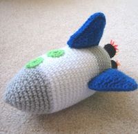 CROCHET N PLAY DESIGNS: Free Crochet Pattern: Rocket Ship - new website for a pattern previously pinned. Author has changed blog websites and the old one is not available