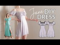 DIY Regency Inspired Dress - Ruched Bodice & Empire Waist + with Sewing Pattern - YouTube