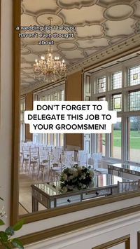 An important job to delegate to your groomsmen! #wedding #weddingtok #weddingtok #weddinginspo #weddingtips