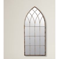 Lark Manor Cathedral Windowpane Style Garden Mirror & Reviews | Wayfair