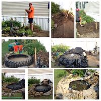 Our pond completed!! Great weekend project