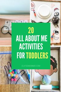 20 creative All About Me themed activities and products for toddlers and preschoolers at home play based learning. These activities are fun to do together and also great for Montessori style learning at home. #allaboutme #themedactivites #playbasedlearning #montessoriactivities #toddleractivities #preschoolactivites