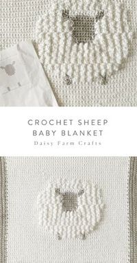 Free Pattern - Crochet Sheep Baby Blanket