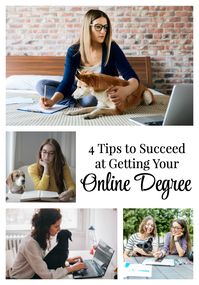 Now is the perfect time to consider going back to school! Check out this blog post for 4 tips to succeed at getting your online degree. What are you waiting for? via @everydaydogmom