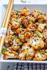 Sweet and Spicy Baked Cauliflower Recipe | Healthy Fitness Meals