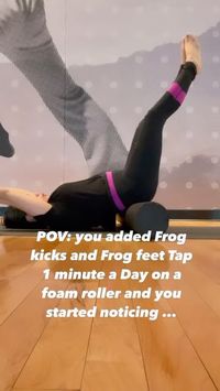 Anabelen Aranton on Instagram: "🐸Feel more connected with your deep core and pelvic floor with this alternating Frog Kicks and Taps on foam roller 🦋  Hey mamas! Are you ready to strengthen your deep core and functional pelvic floor? 🌟   This is also Amazing for Pelvic prolapse for Peri or menopausal women who has difficulty engaging weak tight Pelvic Floor .   To help you on your journey, I've created a FREE 6-part video series that will guide you towards a stronger core and a healthier pelvic floor. 🎥💪  Comment "core back immersion" below and I'll personally send you the link directly to your inbox.   POV: You added Frog kicks and Frog feet Tap for just 1 minute a day on a foam roller, and guess what? You started noticing amazing results! 🙌  Here's How   1️⃣ Start by lying on your b