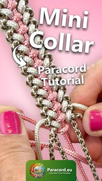 This is the Sanctified Covenant Paracord knot, made in Paracord Type II (425) for a smaller dog collar. Perfect for smaller dogs where you want to make a personalised collar in your fashion colours. Click on the link for the full tutorial on our YouTube channel 😍