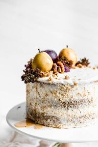 Maple Walnut Cake with Maple Frosting