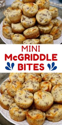 Start your morning right with these Mini McGriddle Bites! Bursting with the perfect blend of sweet and savory, these bite-sized treats are easy to make and even easier to love. Perfect for breakfast on the go or a fun weekend brunch. Click to discover this tasty recipe! #MiniMcGriddles #BreakfastBites #EasyBreakfast #BrunchIdeas