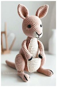 Amigurumi Kangaroo Free Crochet Pattern