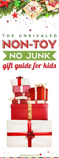 Best non toy gifts for kids | Fun ideas for boys and girls of all ages - from babies, to 1 year olds to toddlers to tweens and teens. High quality, fun gifts that aren't toys - perfect for Christmas, the holidays and birthdays. #gift #giftguide #giftsfork