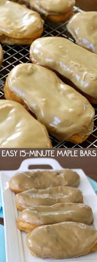 These Easy 15 Minute Maple Bars from Butter with a Side of Bread are quick to make and so incredibly delicious. They make the perfect sweet treat on the weekend that your family will absolutely love!