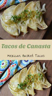 Prepare these delicious tacos de canasta, or basket tacos, for a picnic or to eat at home. They are delicious, filling, and authentic Mexican food.