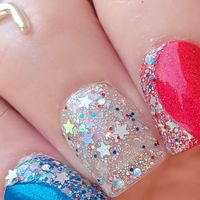 Candice Poppy on Instagram: "❤️🤍💙 Lucky Stars is so stunning over Shangri-la!! 🤩 So. Much. Sparkle. Sets used: Let Freedom Bling Firework Glow Shangri-la Lucky Stars (doubled over shang) #colorstreet #colorstreetnails #colorstreetnailstrips #colorstreetmani #colorstreetmixedmani #colorstreetaddict #colorstreetnailfies #colorstreetlove #colorstreetdrynailpolish #colorstreetmanicure #drypolish #nailstrips #becolorstreet #nailfie #mani #glitternails #mixedmani #manicure #colorstreetapplicati