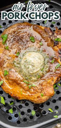 Air fryer pork chops are crispy on the outside and juicy on the inside every single time. This recipe is easy to make, quick to clean, and converts pork chop haters into pork chop lovers.