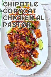 This easy and heathy Chipotle Copycat Chicken Al Pastor Recipe done in the air fryer is a breeze to make. It is a delicious recipe that can be cooked at home and made healthier. This best chicken al pastor uses an authentic marinade and the heat can be adjusted as per your taste. Just go ahead and enjoy.