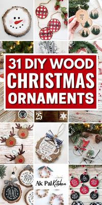 Add rustic charm to your Christmas decor with our creative collection of DIY Wood Christmas Ornaments. From wood slice ornaments to painted wood ornaments that add timeless elegance. Embrace the warmth of farmhouse Christmas decor and the timeless appeal of vintage wooden ornaments. Explore these DIY Christmas craft ideas and bring the beauty of nature to your Christmas tree with these natural, rustic adornments.