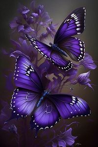 Amazon.com: RMSGOZO Purple Butterfly Diamond Painting Kits Flower Animal Diamond Painting - Full Round Diamond Crystal Art Kits for Adult Beginners, for Wall Decor & Florist Decor (12 X 16 Inch)