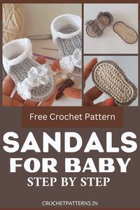 Crochet Baby Sandals Pattern