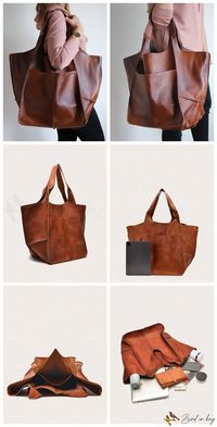 BirdinBag – Retro Style Tote Bag with Ample Space and Front Pocket, Ideal for Work & Travel – Bird in Bag