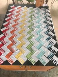 Quilt As You Go ! | I really like this pattern and I loved this color combination, it's beautiful. | Facebook