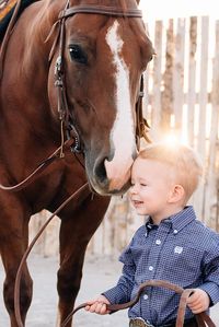 A boy and his horse | Luke