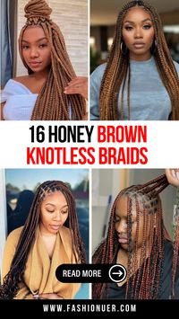 Elevate your hairstyle with honey brown knotless braids that blend elegance and practicality. These trendy braided hairstyles are perfect for any occasion, offering a chic yet low-maintenance look. Explore stylish hair ideas for 2024, featuring intricate patterns and natural tones. Use knotless braids inspiration to create a personalized style that highlights your individuality. Achieve stunning results with brown braided hair looks that stand out effortlessly.