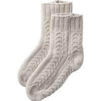 Cable knit socks