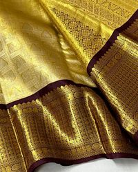 Pure kanchi Silk saree 😍 Silk mark certified ✨️ We customize Maggam/Aari/Embroidery Blouses according to client measurement requirements. We undertake order for saree border Maggam/Aari/Embroidery work. We Also ship internationally only through DHL/UPS For orders and details whatsapp to +91-799 791 2614/ DM us on Insta . . . . . . . . #goldkanchisilk #goldenkanchipuramsilk #silkmarkcertified #goldenkanchipuramsaree #kanchipattu #kanjivaramsilk #goldzari #silverzari #wedding #bridalcollec...