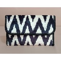 Black White Clutch Bag, Ikat Clutch Bag, Clutch Bag Evening, Clutches And Evening Bags, Clutch Bag For Women, Velvet Clutch, Zigzag Model