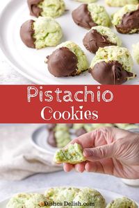 Pistachio Cream Cheese Cookie Rounds