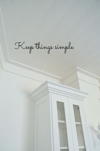 keep things simple - a simple farmhouse crown type moulding