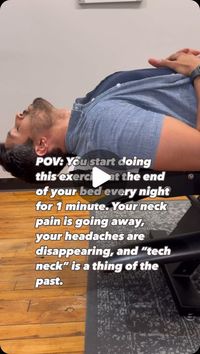 Dr. PK Modi  |  Movement Specialist on Instagram: "Do you train your neck?🤔  If you have a desk job, I HIGHLY recommend adding this to your nightly routine!⚡️  ❗️Save and Share ❗️Follow for more tips   #chiropractor #physiotherapy #rehabtime #neckpain #neckpainrelief #techneck"