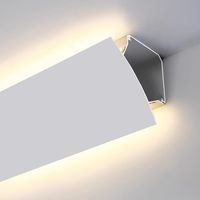 PRICES MAY VARY. ✅ Quality Aluminum Material --- LED channel skirting is made of durable and high quality aluminum material, unlike yellowed and cracked traditional plasterline. The aluminum light cover is no rust, no paint peeling with long life. ✅ Decorative Background Lighting --- The LED strip hide in the channel, special hidden structure paired scattering soft light easily, creating a cozy atmosphere in home. ✅ Surface-Mounted Installation --- No need to cut slots or suspend a ceiling, directly use screws to fix the LED light slot in the correct position, then assemble the light strip. You can use seam sealer/repair paste (not included) to make the seams look seamless. ✅ NOT include LED Light --- Please choose LED light width ≤ 8mm (1/4") will be okay to use. The aluminum profile is g