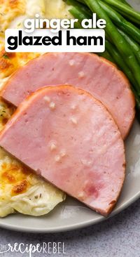 This Slow Cooker Honey Glaze Ham is the perfect main course for a holiday dinner! Made with aromatic seasonings, sweet honey, and a secret ingredient, this juicy ham is irresistibly good! #crockpot #slowcooker | slow cooker ham | crockpot ham | glazed ham | easy dinner | crockpot meals | slow cooker dinner | dinner ideas