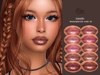 The Sims Resource - IMF Roseanne Lipstick N.605