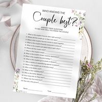 If you're searching for a fun bridal shower game, look no further than the "Who Knows The Couple Best Game"! This game is the perfect choice for any bride-to-be and will surely be a hit among guests.