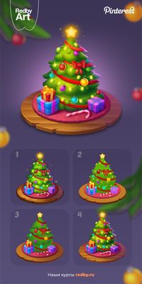 We prepare our own Christmas tree from the studio! And here it is, dressed up by our artists :) Follow the link and get charged for drawing according to our guides! Merry Christmas! #CG #art #gameart #digitalart #digitalpainting #цифровойрисунок #арт #цифровойарт #цифроваяживопись #рисунок #диджитал #2D #геймдев #casualart #gamedev #props #пропсы #мягкийрендер #photoshop #redbyart #redbyschool #drawingideas #cartoonstyle #chiaroscuro #drawingguide  #сhristmas