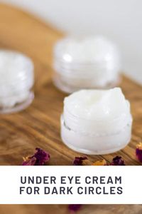 Learn how to make a homemade natural eye cream to reduce wrinkles, puffiness, dark circles, and tighten skin.